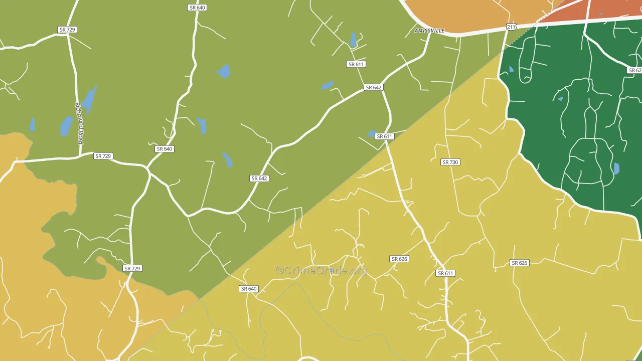 Viewtown, VA Map of Murder Rates