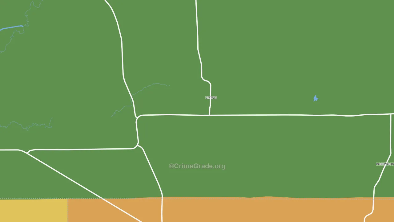 Viking, MN Map of Murder Rates
