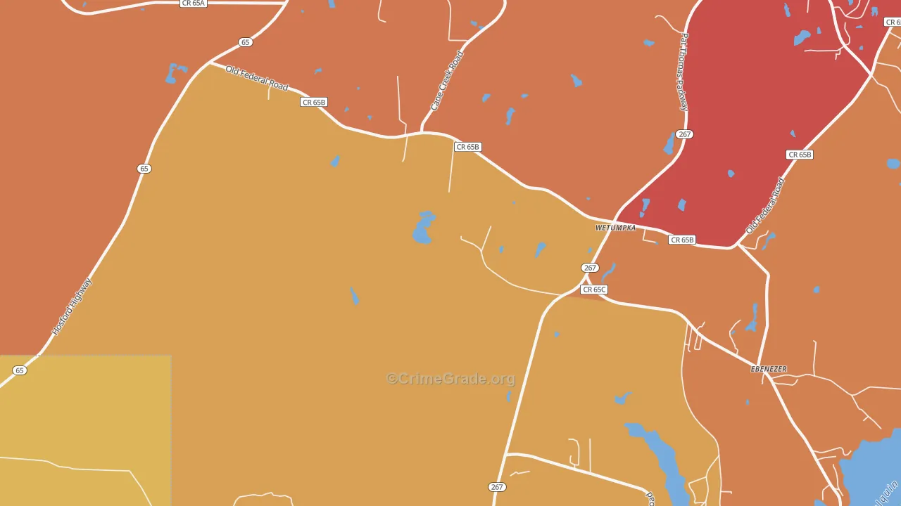 Vilas, FL Map of Murder Rates