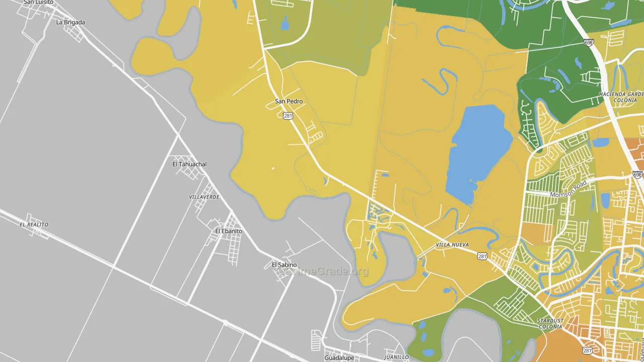 Villa Nueva, TX Map of Murder Rates