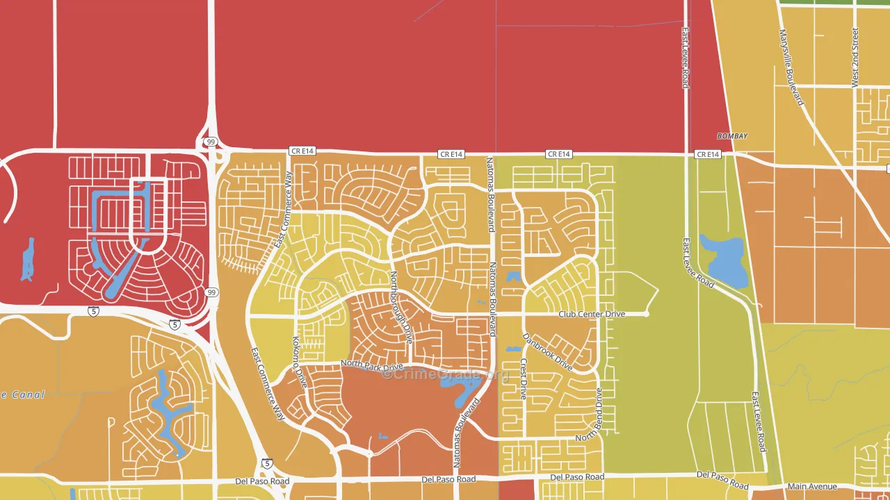 Village 9, Sacramento, CA Map of Murder Rates