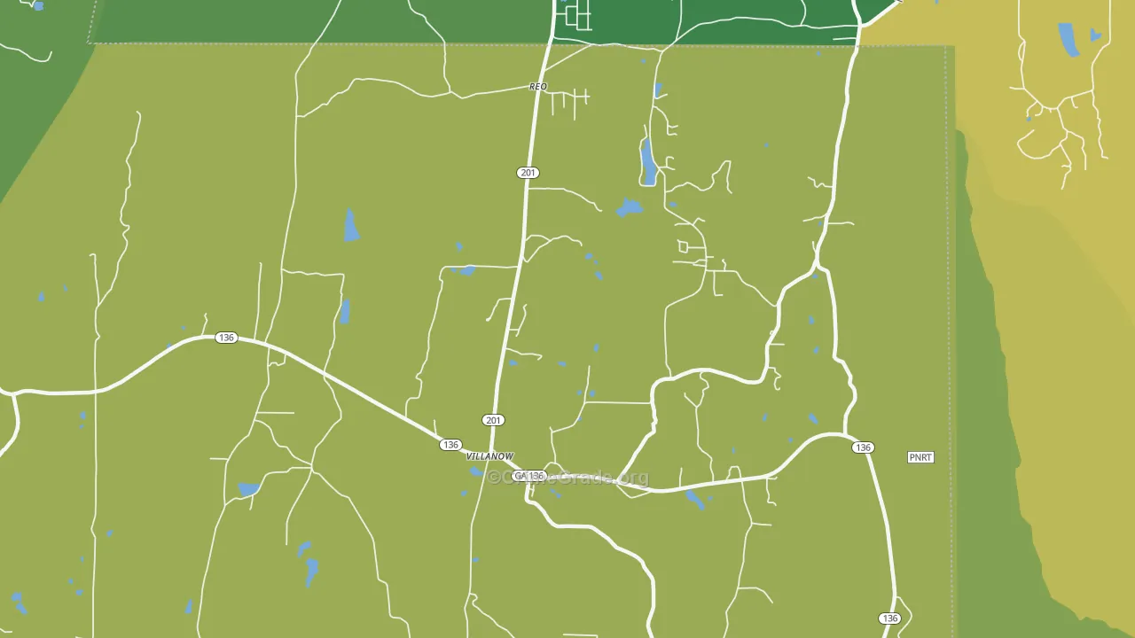 Villanow, GA Map of Murder Rates