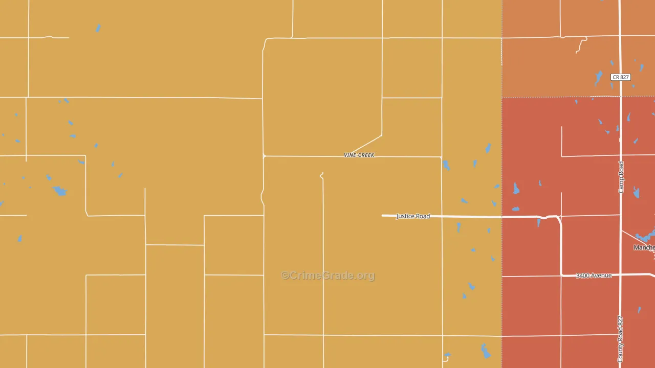 Vine Creek, KS Map of Murder Rates