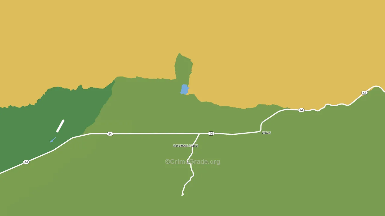 Viola, CA Map of Murder Rates