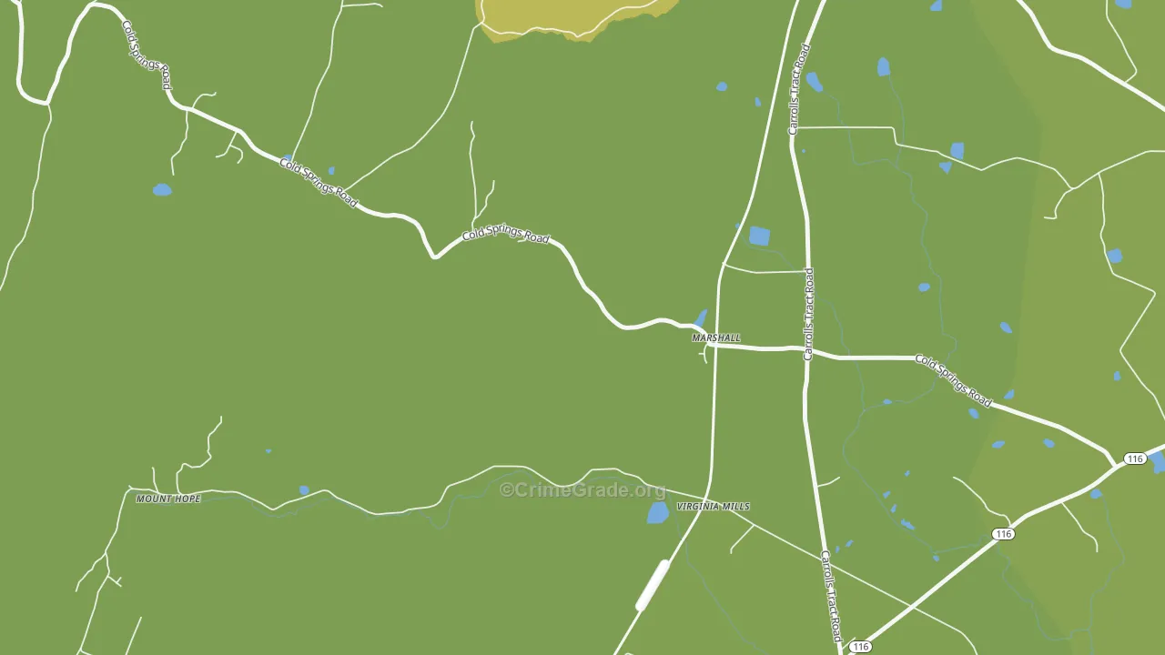 Virginia Mills, PA Map of Murder Rates