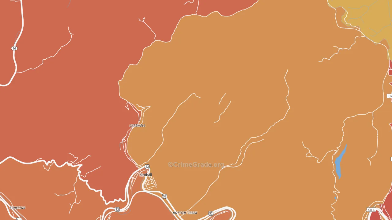 Vivian, WV Map of Murder Rates