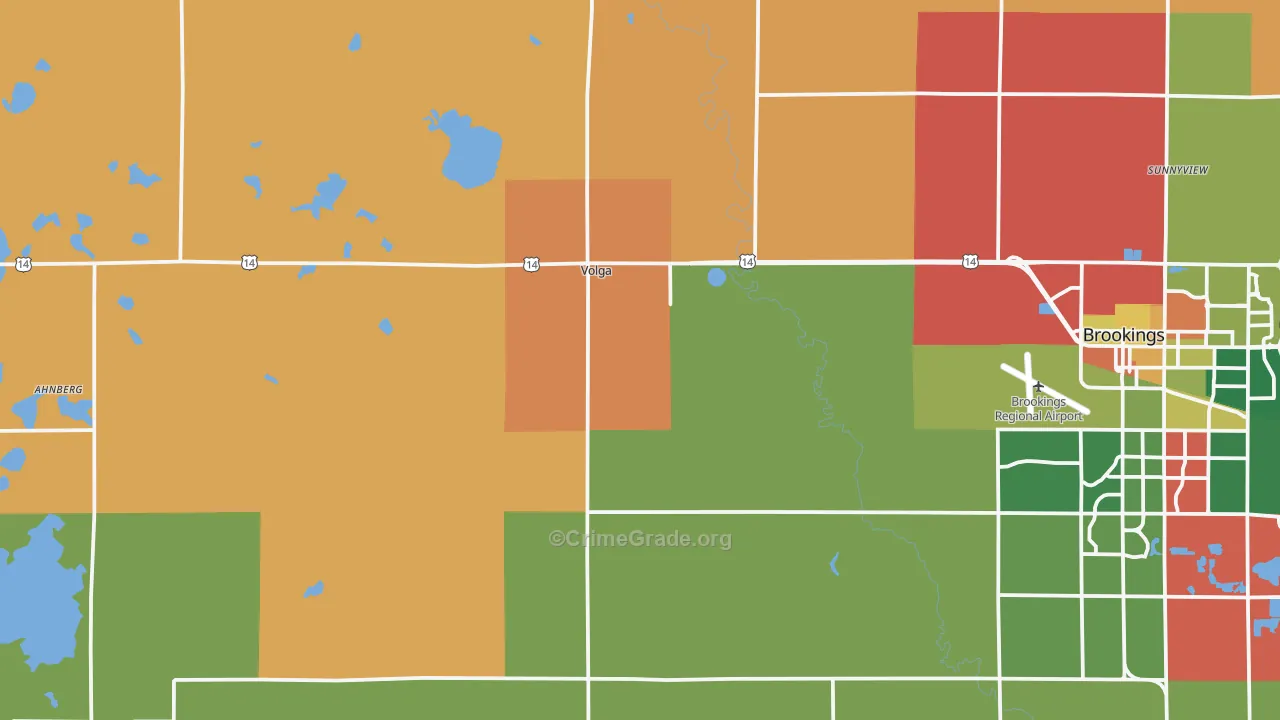 Volga, SD Map of Murder Rates