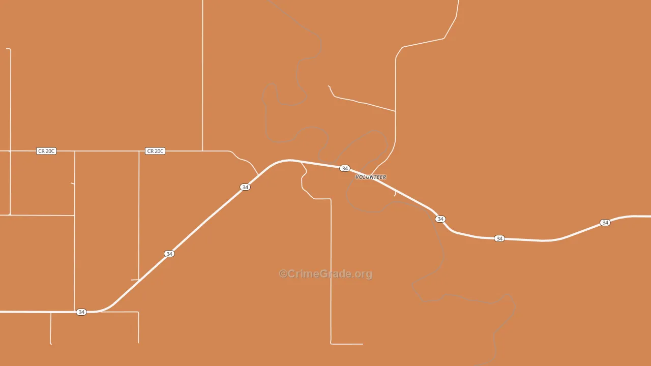 Volunteer, SD Map of Murder Rates