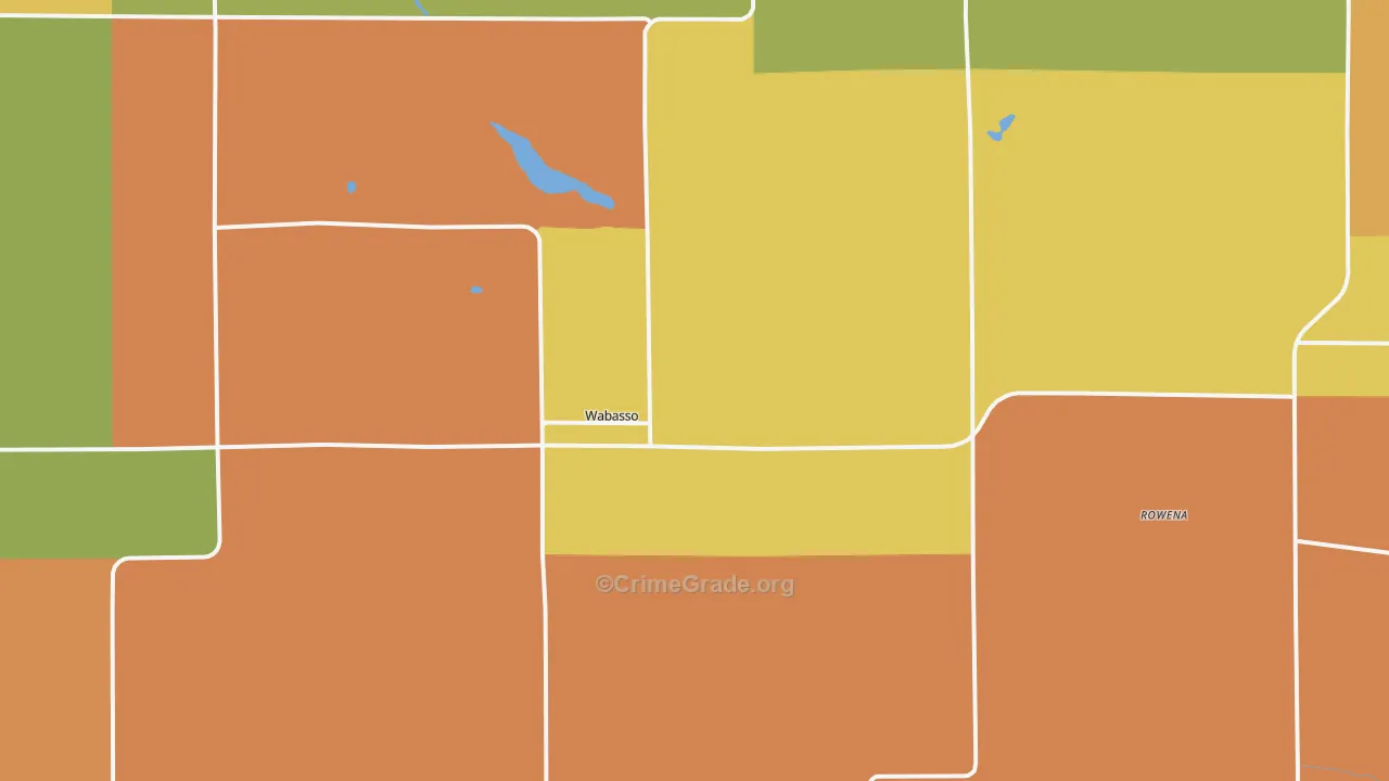 Wabasso, MN Map of Murder Rates