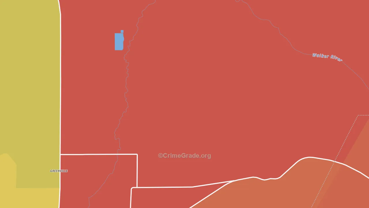 Wabuska, NV Map of Murder Rates