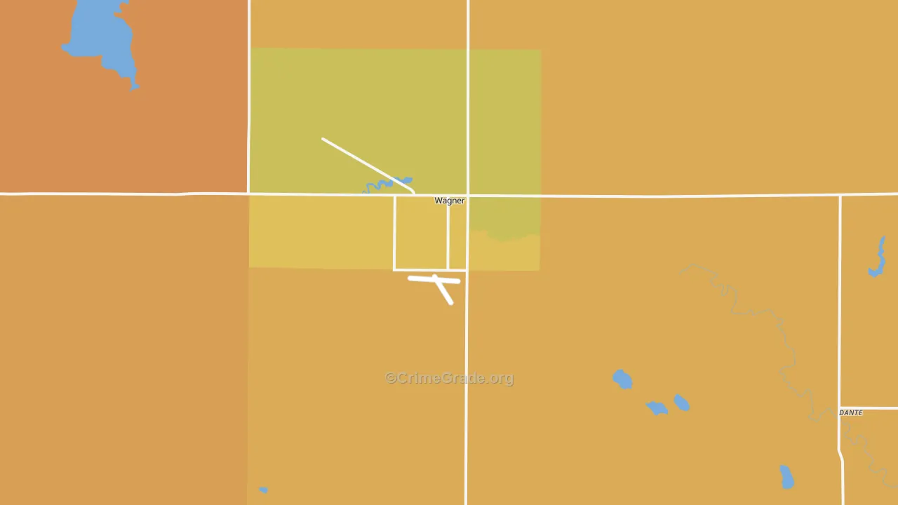Wagner, SD Map of Murder Rates