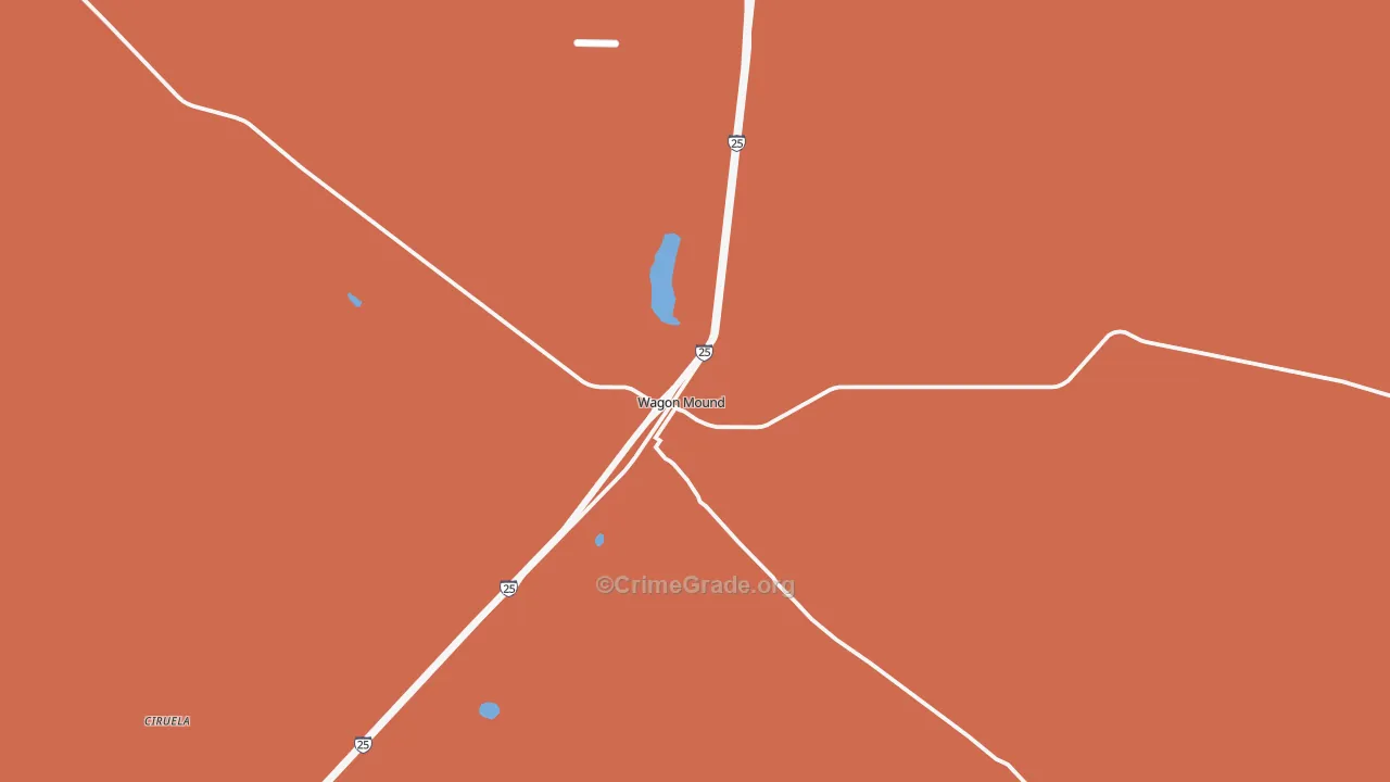 Wagon Mound, NM Map of Murder Rates