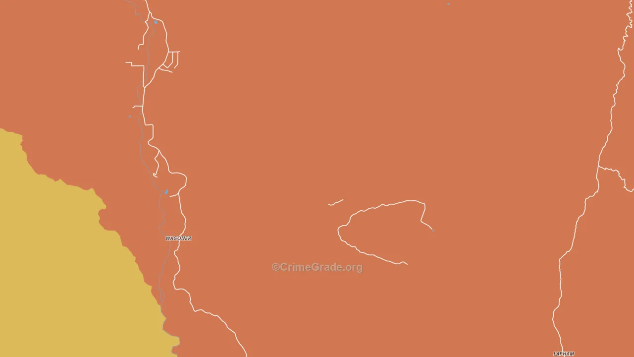 Wagoner, AZ Map of Murder Rates