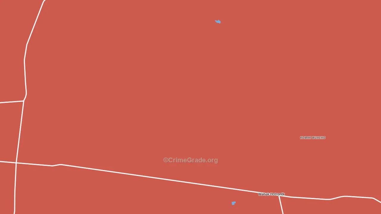Wahak Hotrontk, AZ Map of Murder Rates