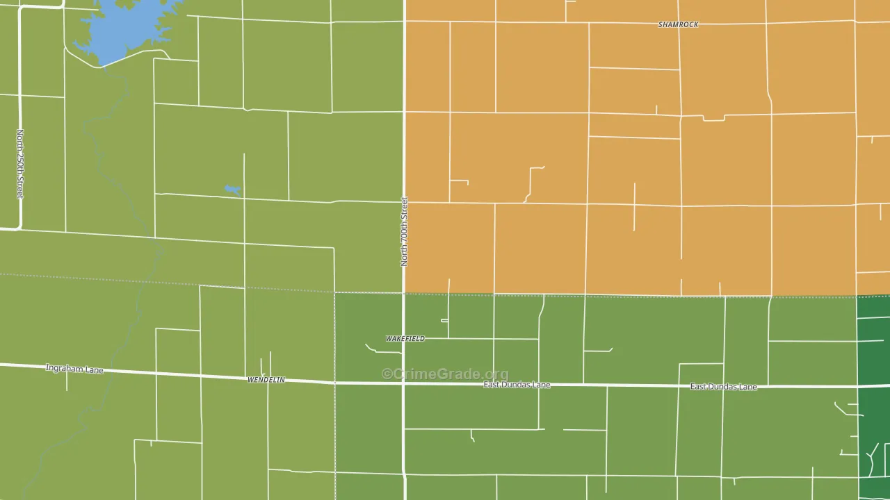 Wakefield, IL Map of Murder Rates