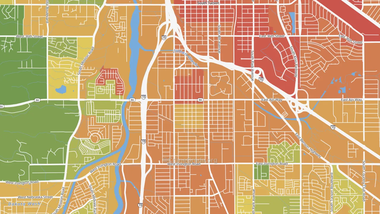 Wakefield, Tucson, AZ Map of Murder Rates
