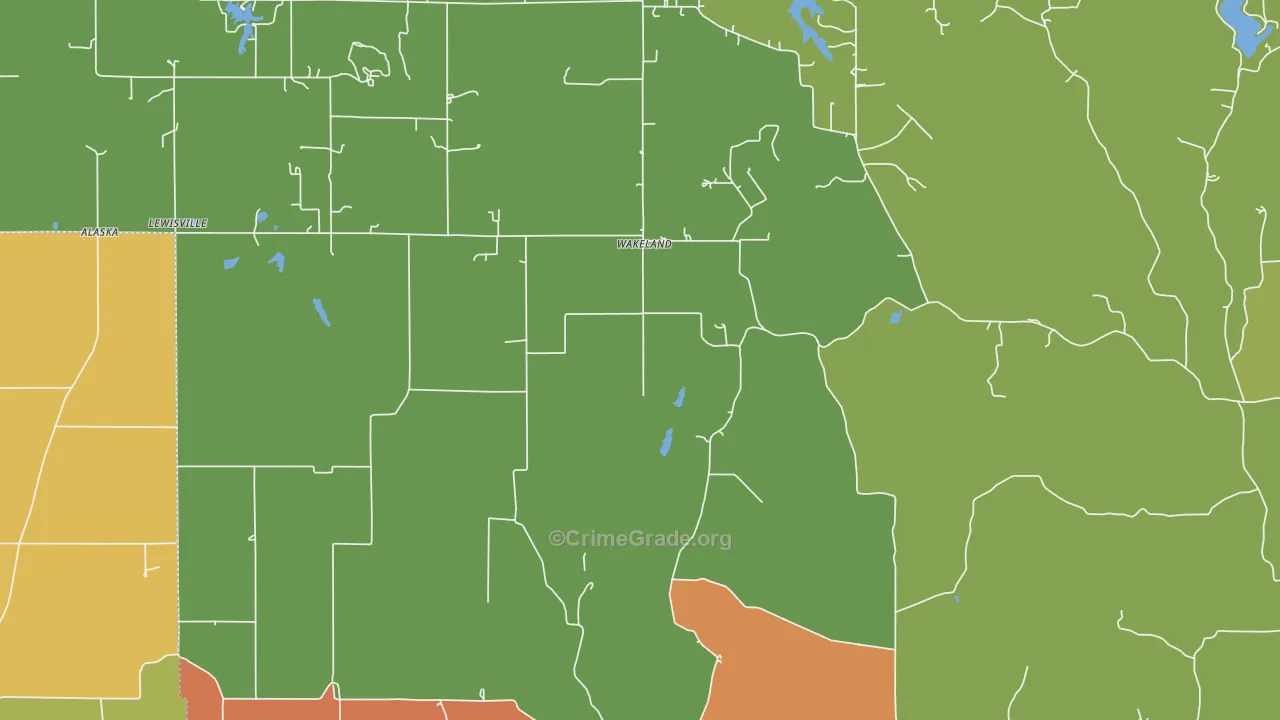 Wakeland, IN Map of Murder Rates