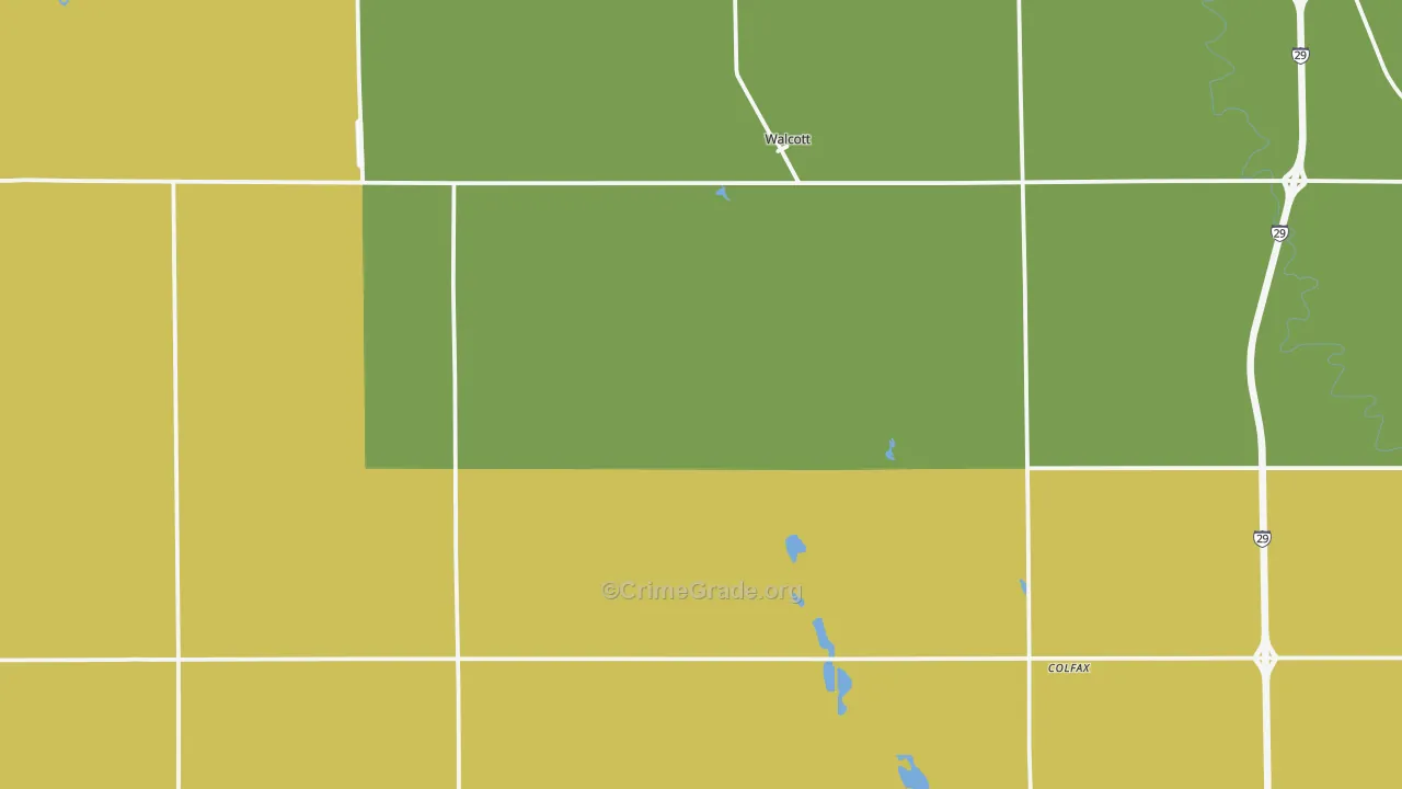 Walcott, ND Map of Murder Rates