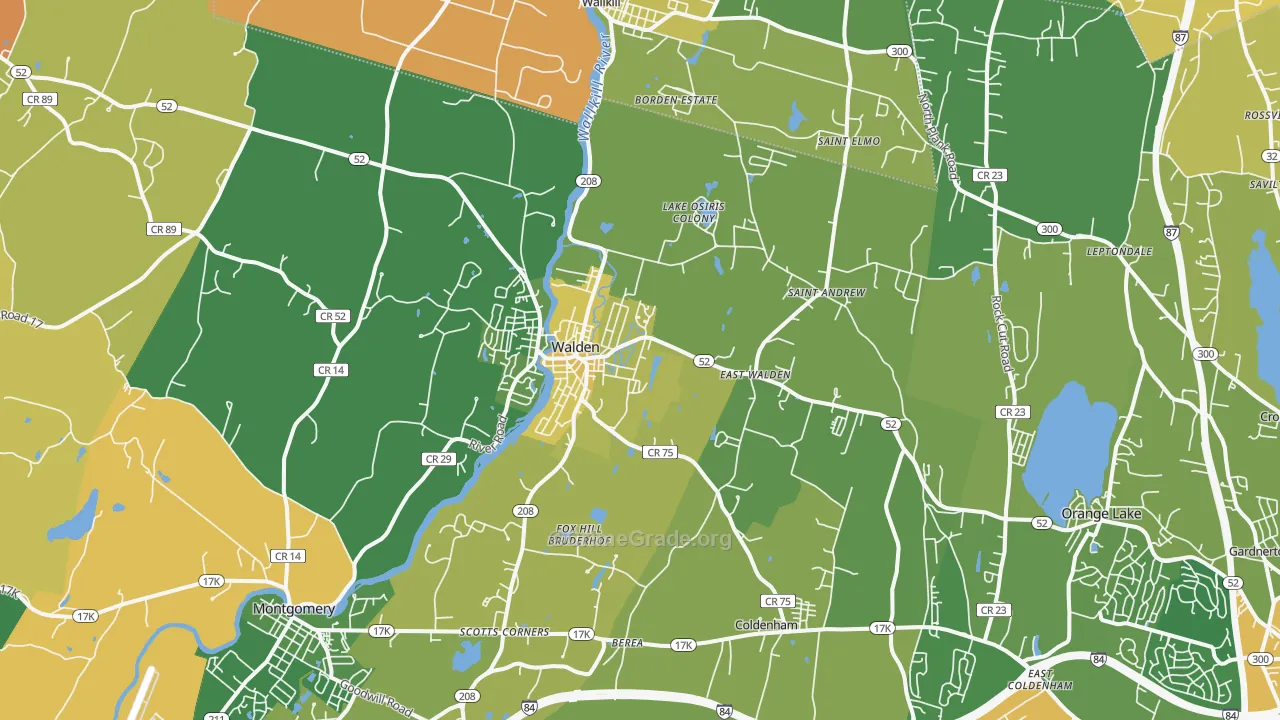 Walden, NY Map of Murder Rates