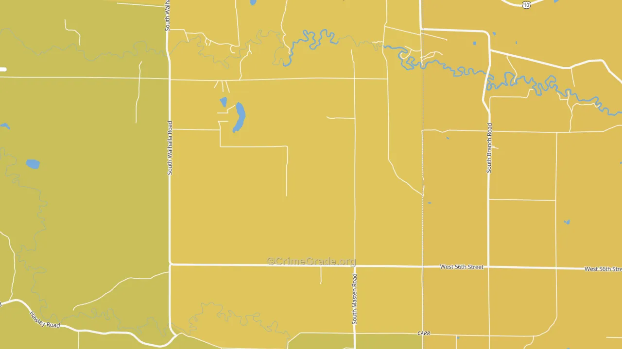 Walhalla, MI Map of Murder Rates