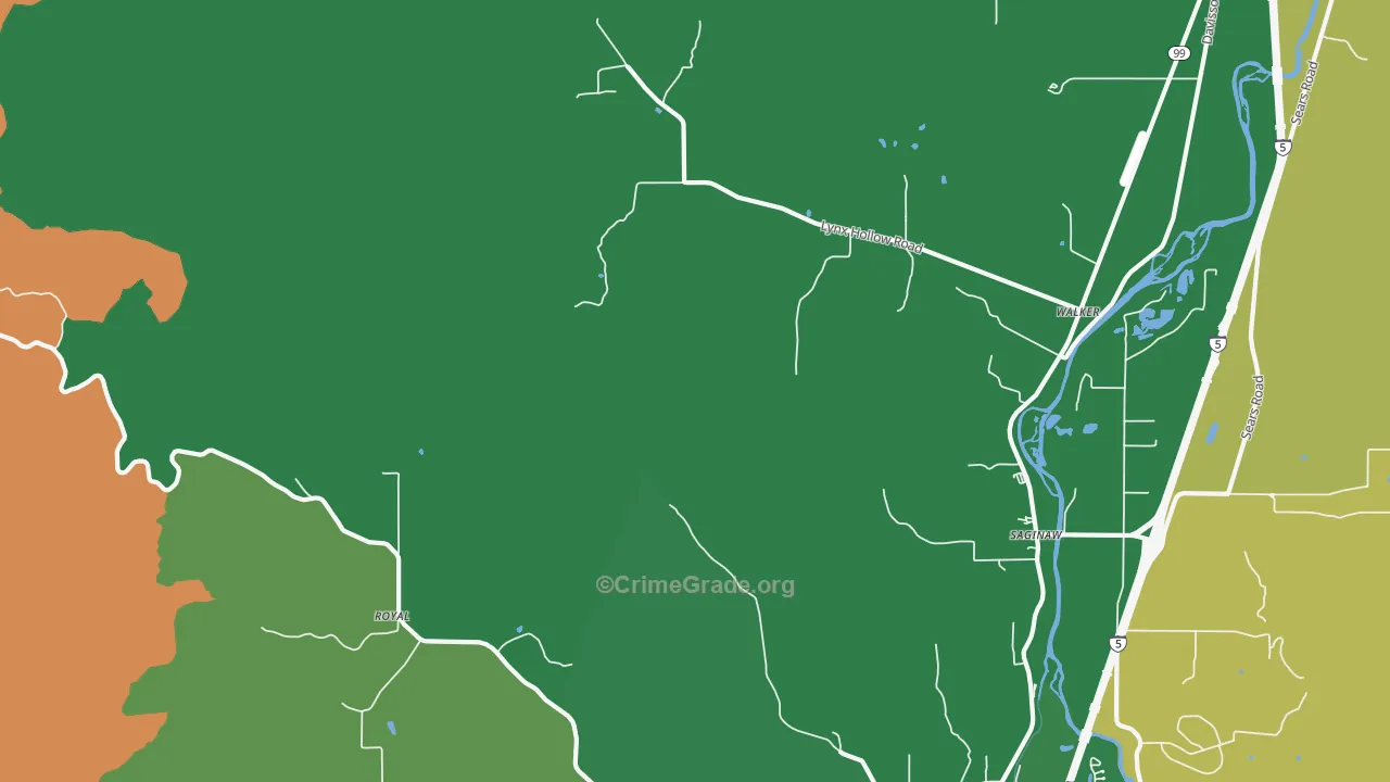 Walker, OR Map of Murder Rates