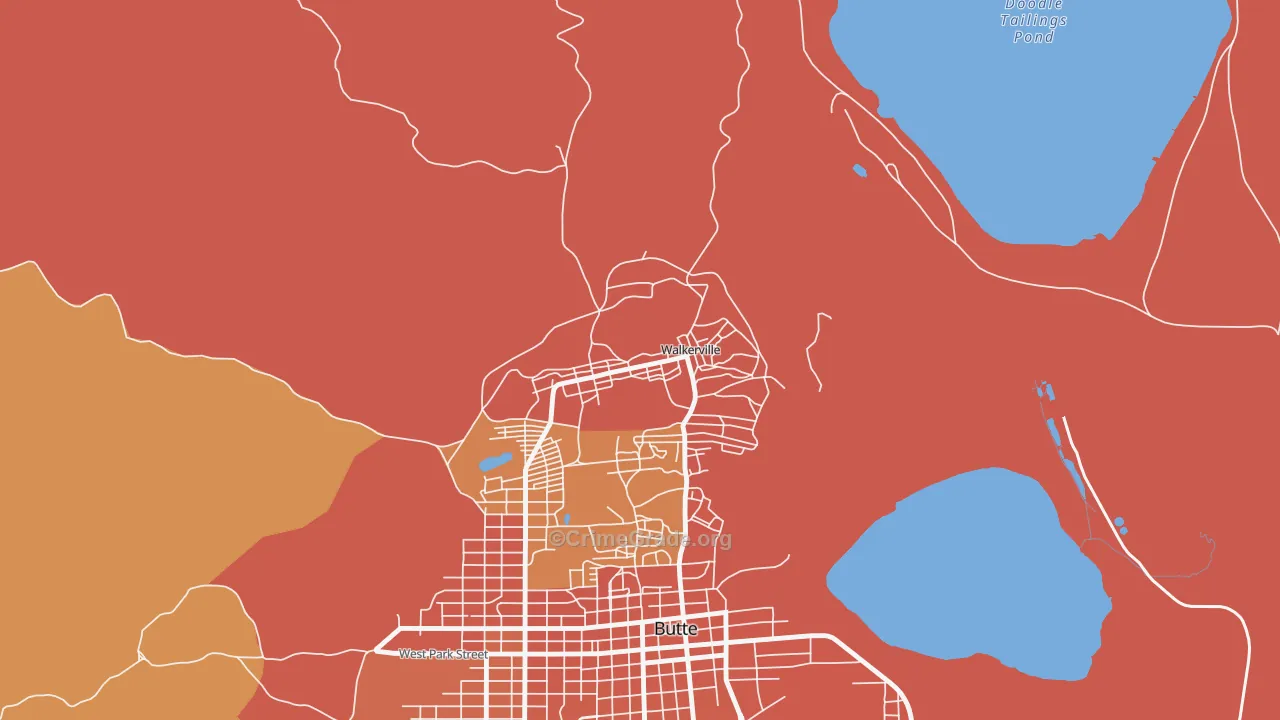 Walkerville, MT Map of Murder Rates