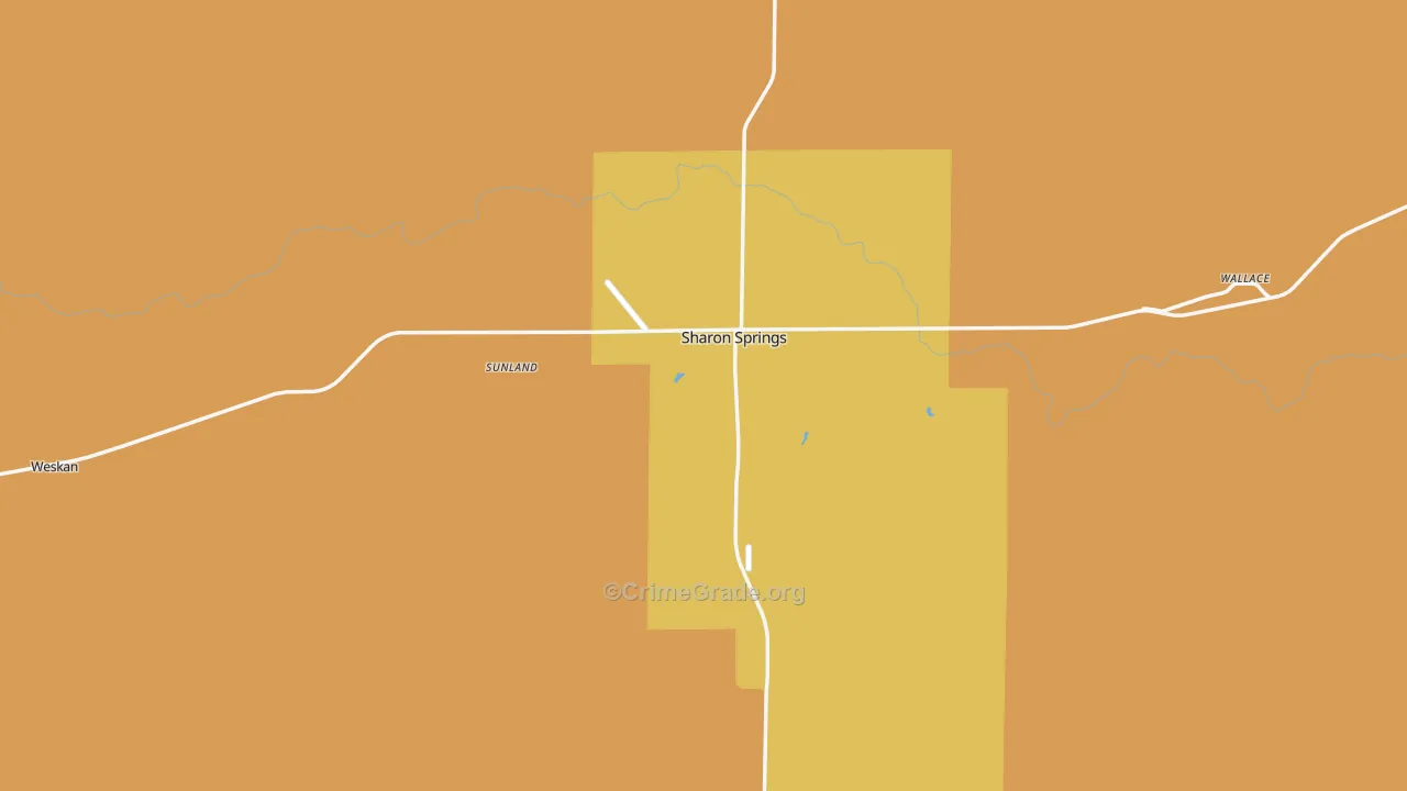 Wallace County, KS Map of Murder Rates