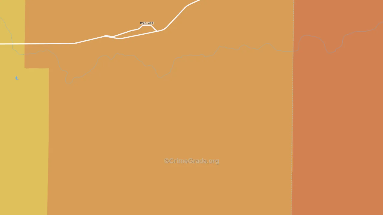 Wallace, KS Map of Murder Rates