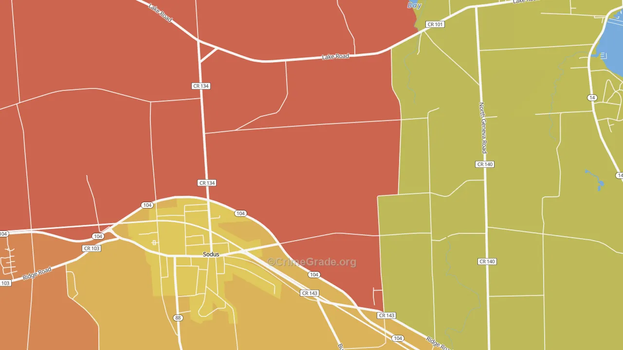 Wallington, NY Map of Murder Rates