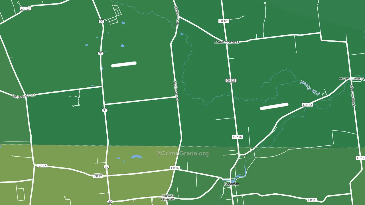 Wallins Corner, NY Map of Murder Rates