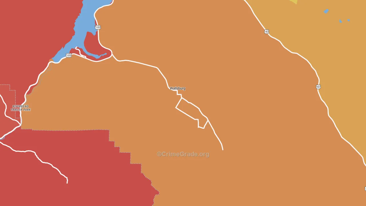 Wallsburg, UT Map of Murder Rates