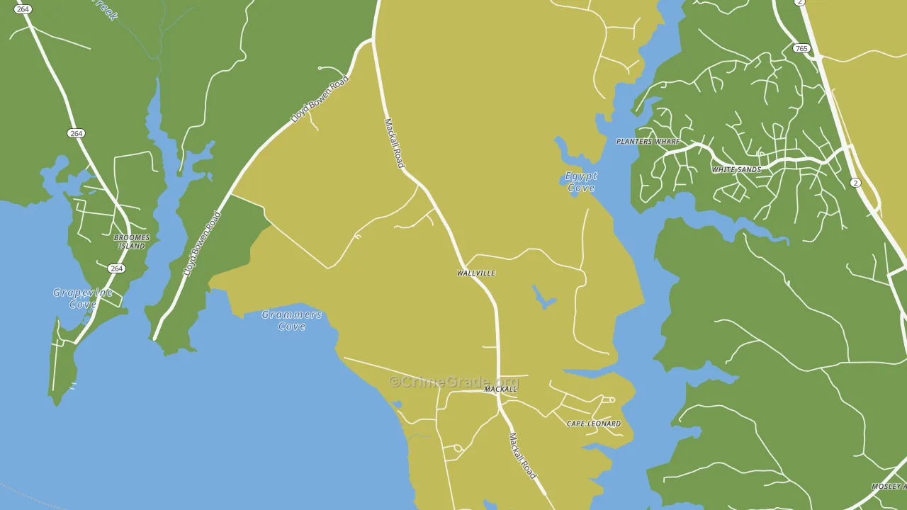 Wallville, MD Map of Murder Rates