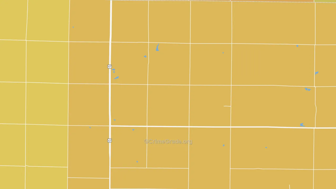 Walnut Grove, IL Map of Murder Rates