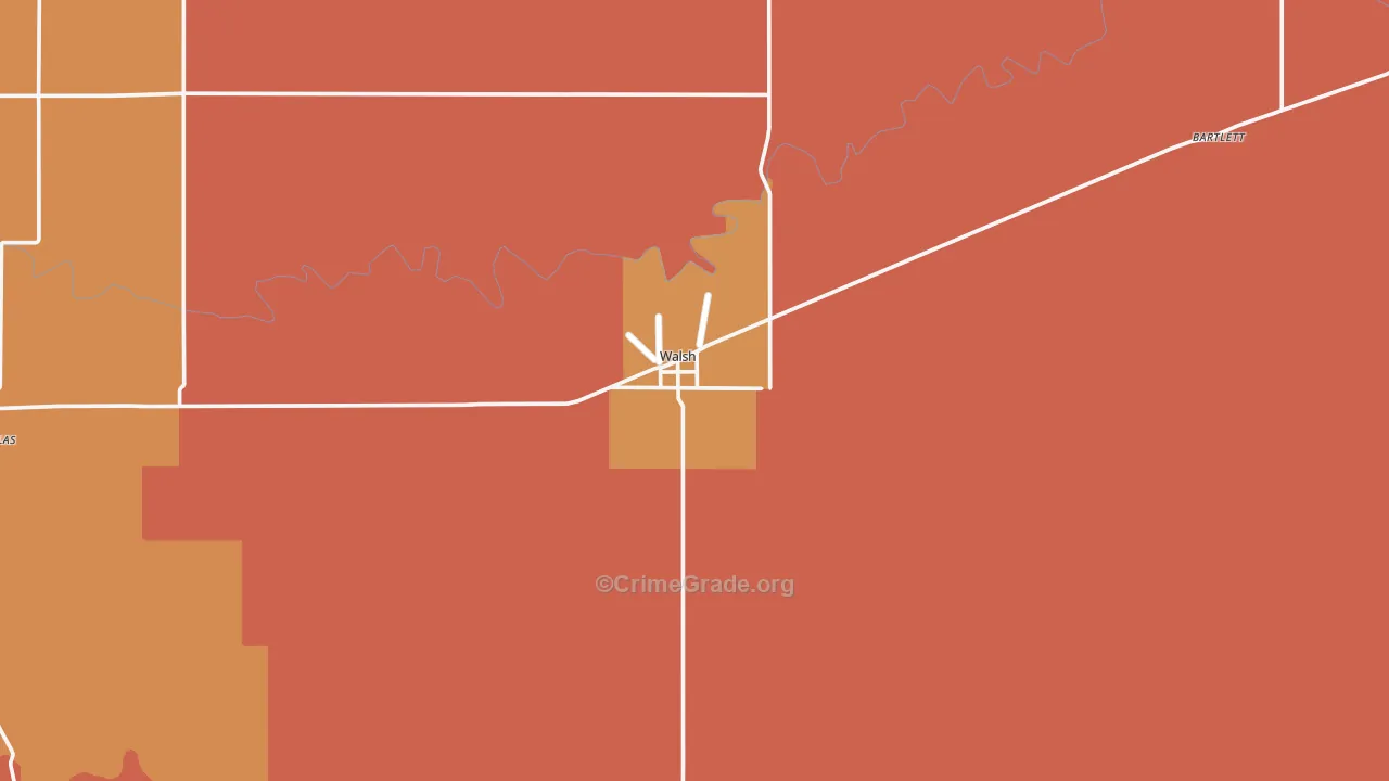 Walsh, CO Map of Murder Rates