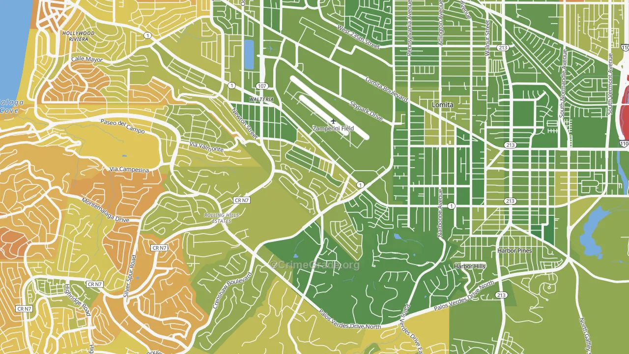 Walteria, Torrance, CA Map of Murder Rates