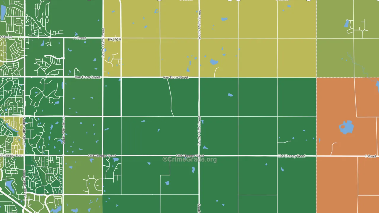 Walton, NE Map of Murder Rates