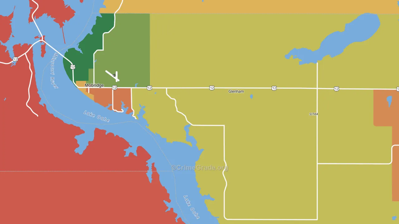 Walworth County, SD Map of Murder Rates