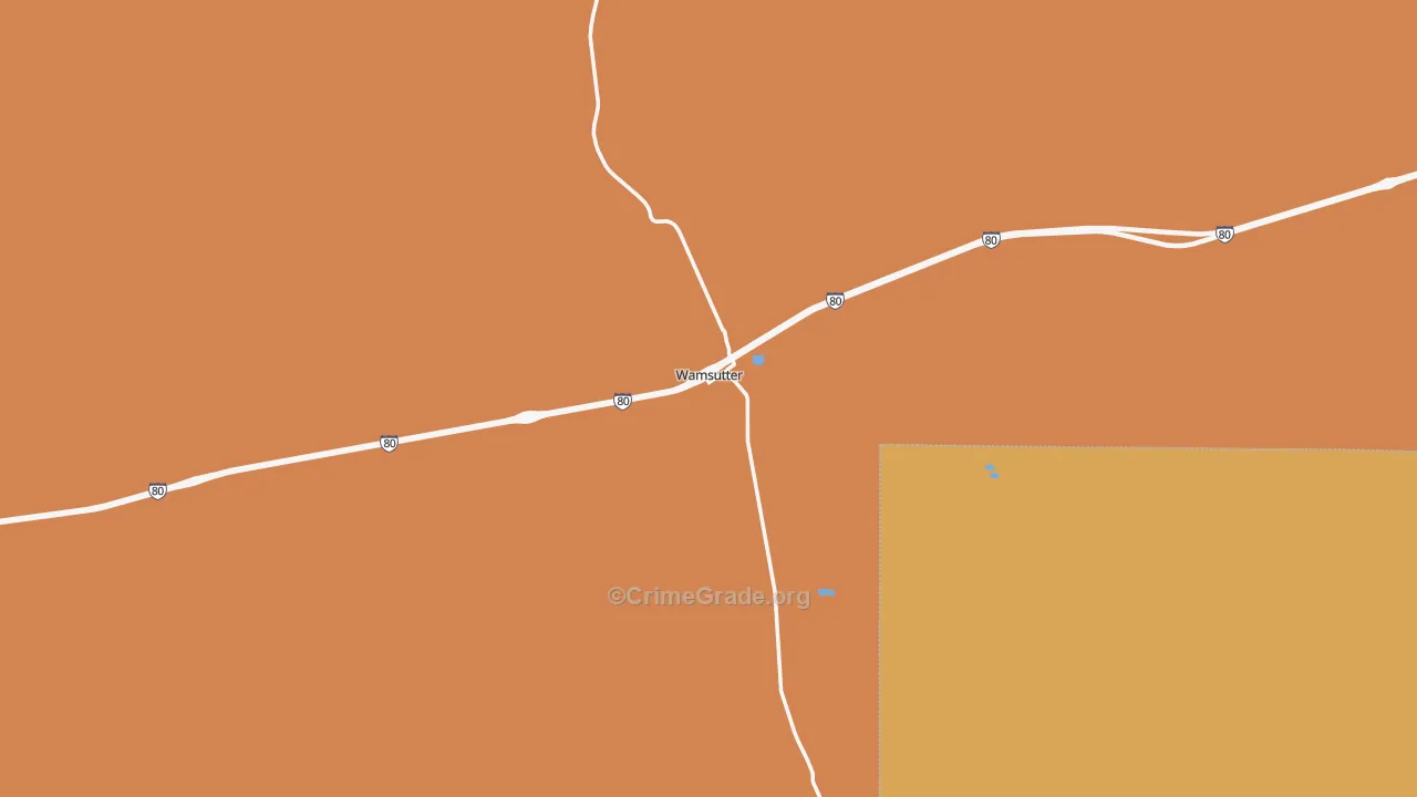 Wamsutter, WY Map of Murder Rates