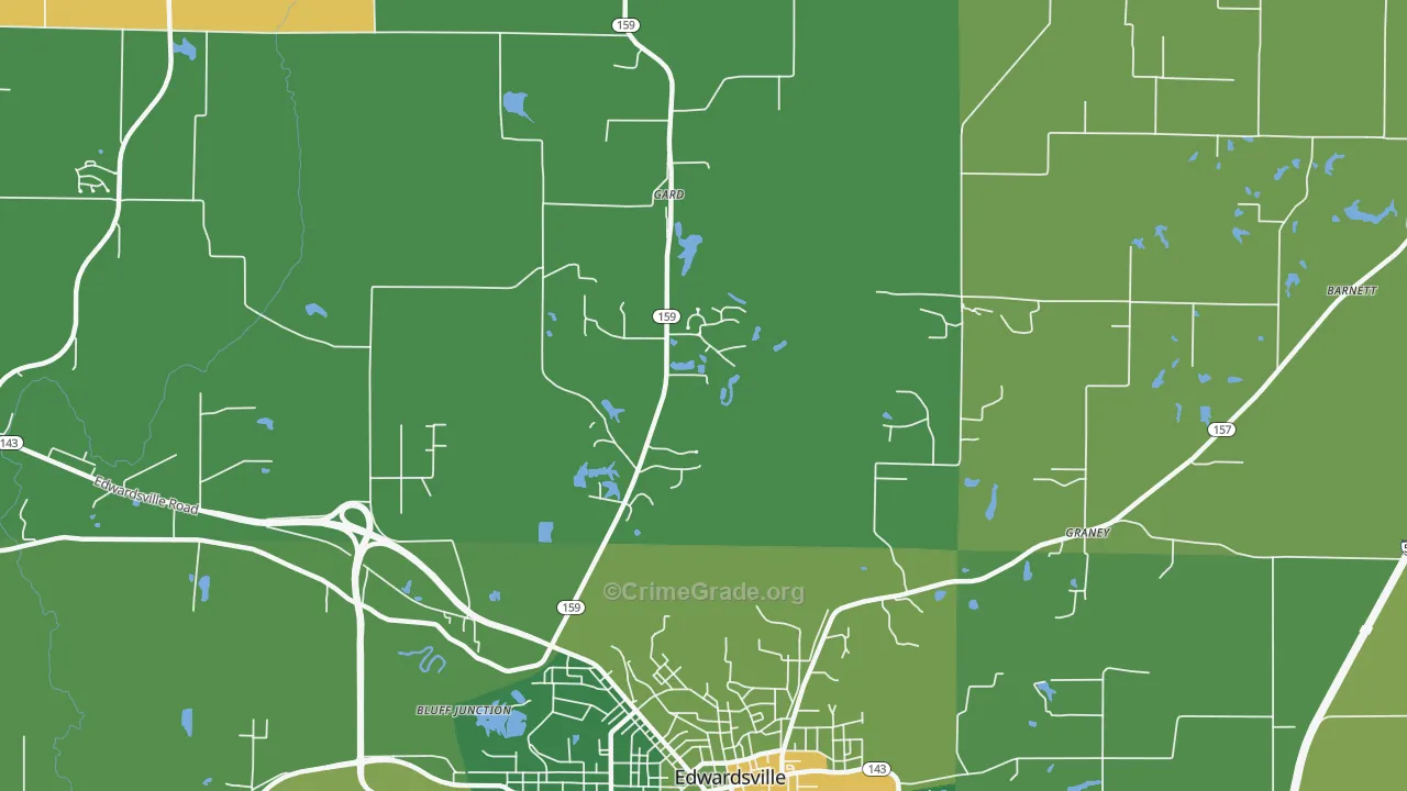 Wanda, IL Map of Murder Rates