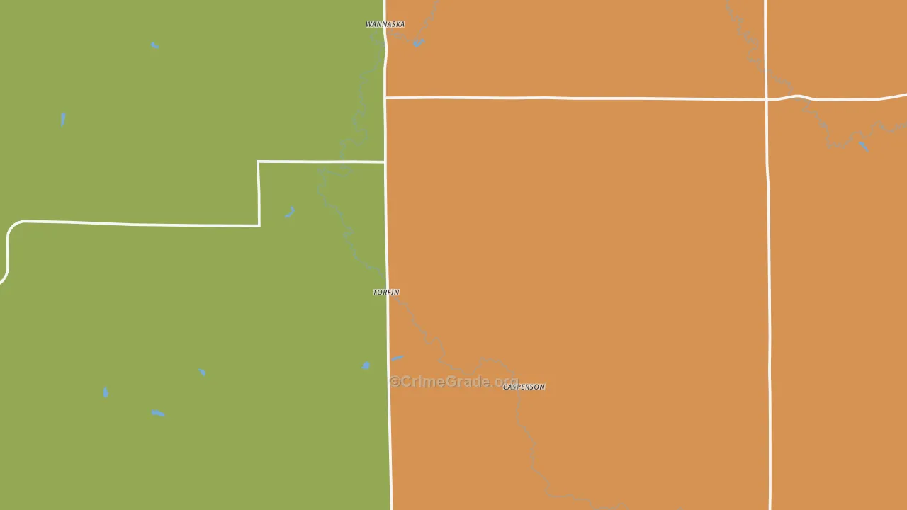 Wannaska, MN Map of Murder Rates