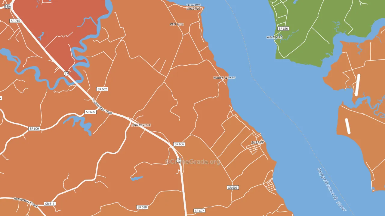 Wares Wharf, VA Map of Murder Rates