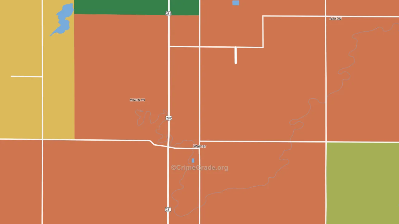Warner, SD Map of Murder Rates