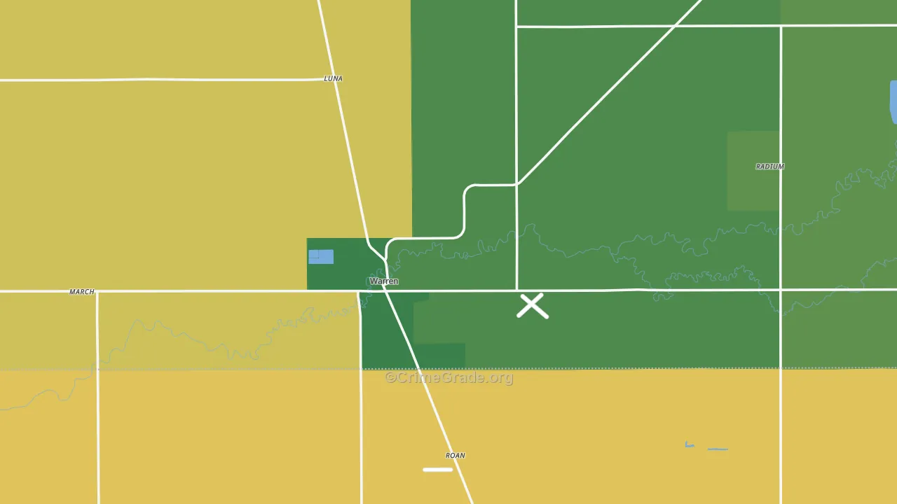 Warren, MN Map of Murder Rates