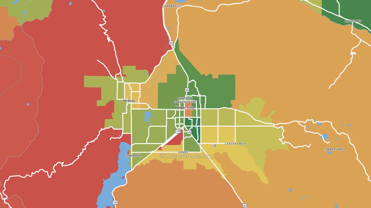 Wasatch County, UT Map of Murder Rates