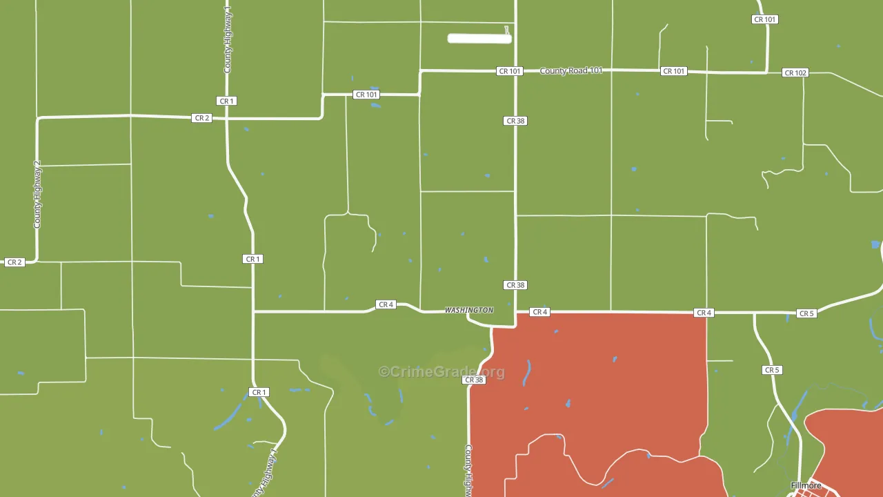Washington, MN Map of Murder Rates