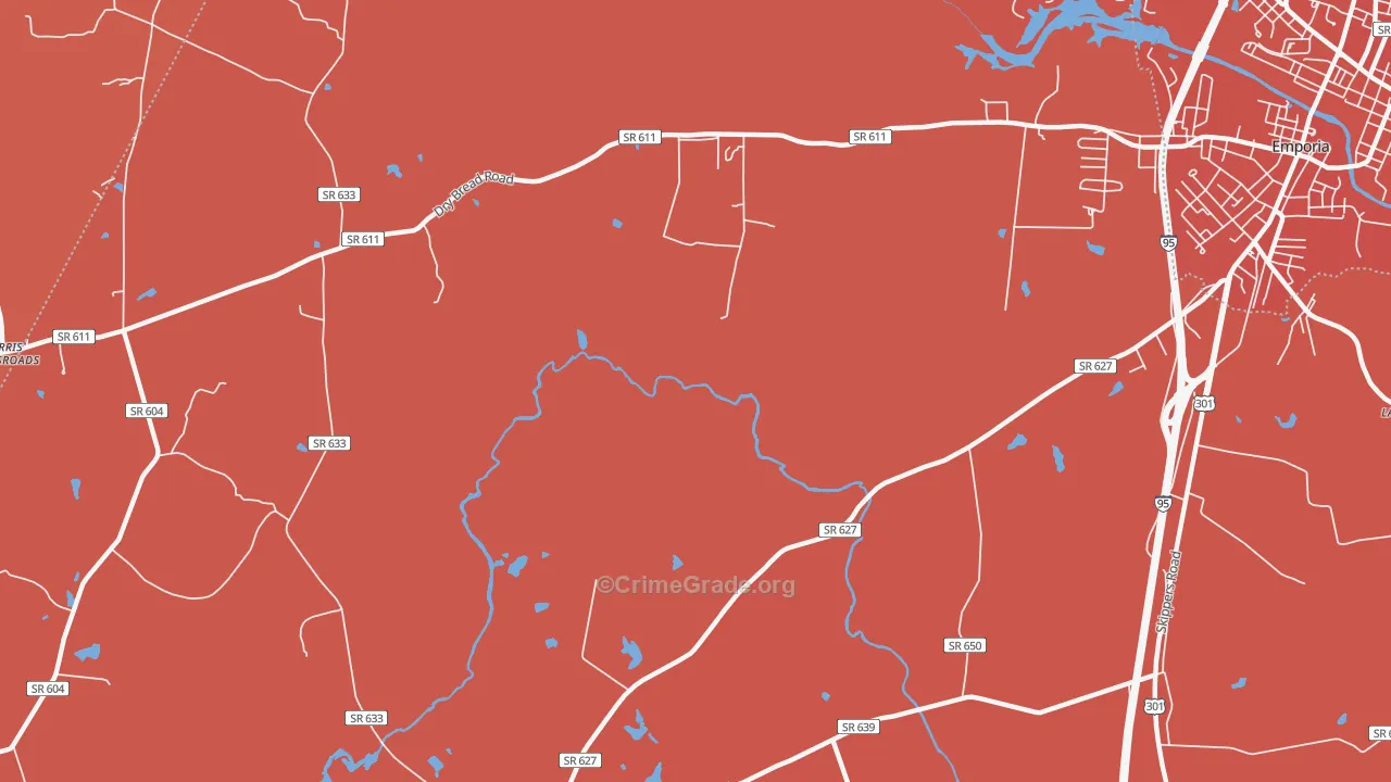 Washington Park, VA Map of Murder Rates