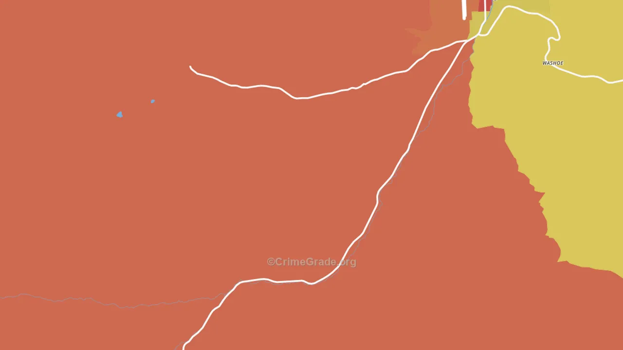 Washoe, MT Map of Murder Rates