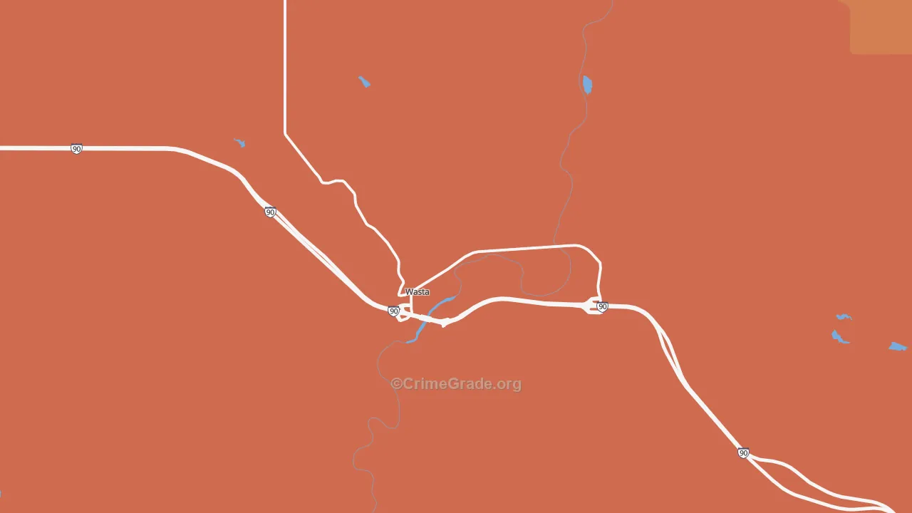 Wasta, SD Map of Murder Rates