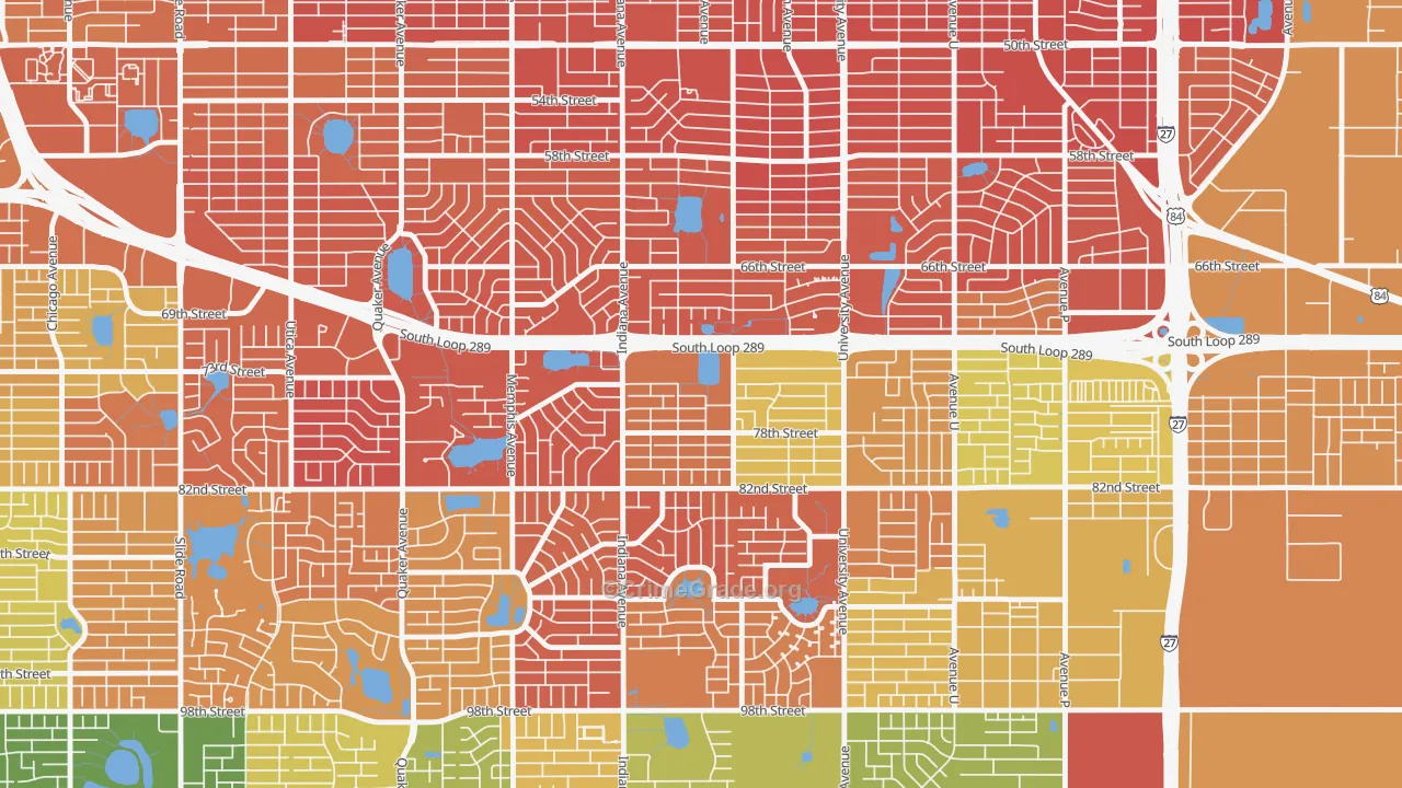 Waters, Lubbock, TX Map of Murder Rates