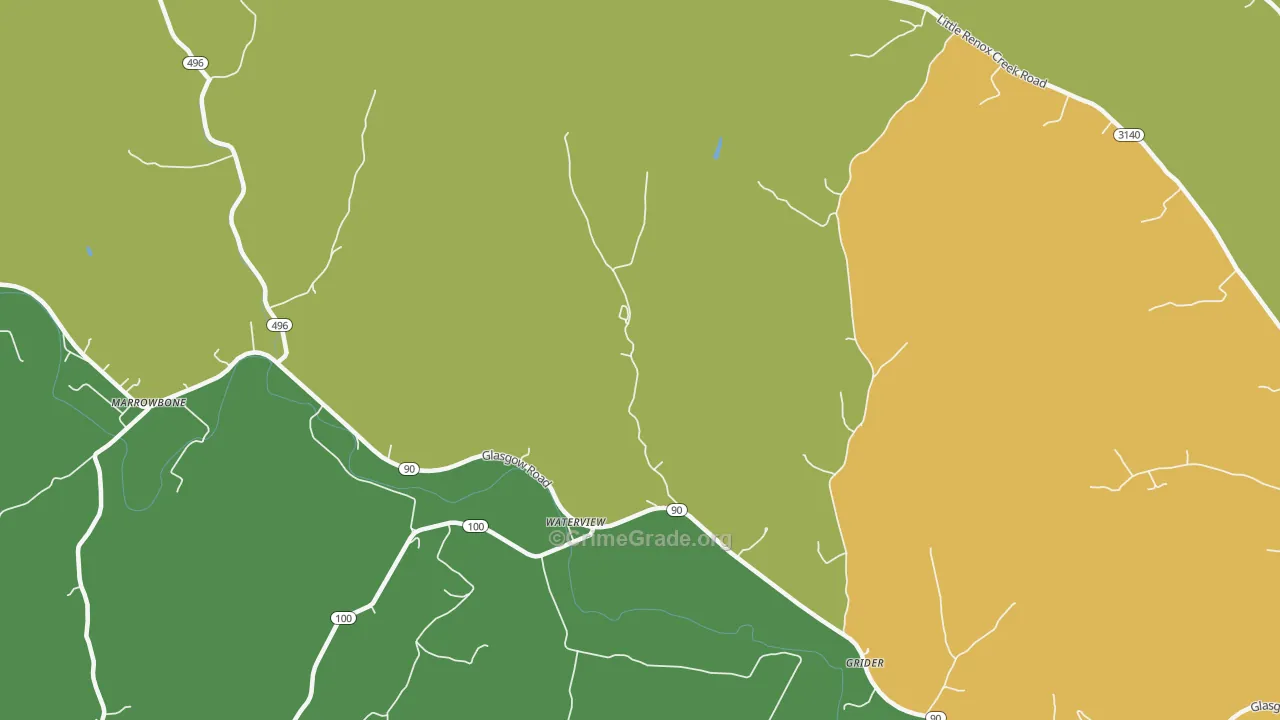 Waterview, KY Map of Murder Rates